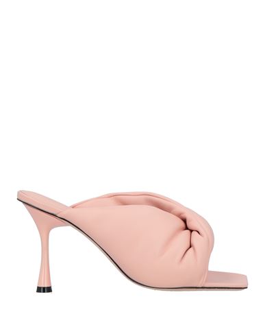 Studio Amelia Woman Sandals Salmon Pink Size 10 Leather