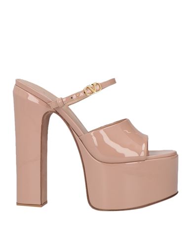 Valentino Garavani Woman Sandals Blush Size 9 Leather In Pink