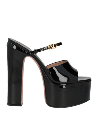 Valentino Garavani Woman Sandals Black Size 7 Leather