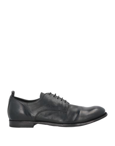 Officine Creative Italia Man Lace-up Shoes Black Size 7 Leather