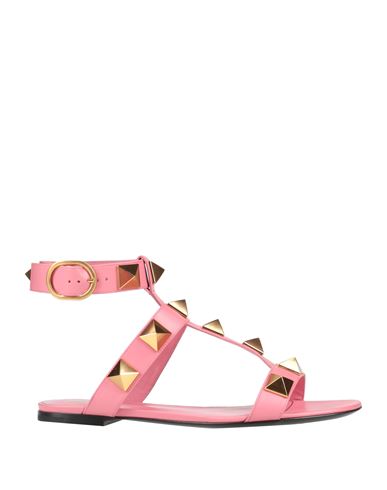 Valentino Garavani Woman Sandals Pink Size 8 Leather