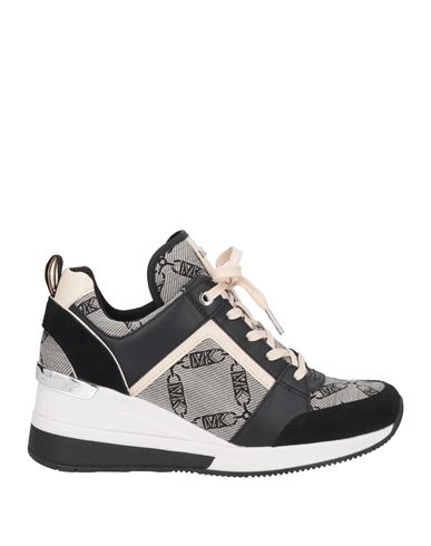 Michael Michael Kors Woman Sneakers Black Size 8.5 Leather, Textile Fibers