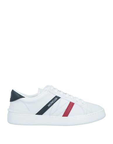 Shop Moncler Man Sneakers White Size 7 Textile Fibers