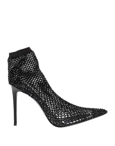 Le Silla Woman Ankle Boots Black Size 8 Textile Fibers, Plastic