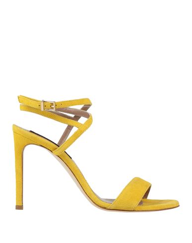 Giancarlo Paoli Woman Sandals Yellow Size 10 Leather