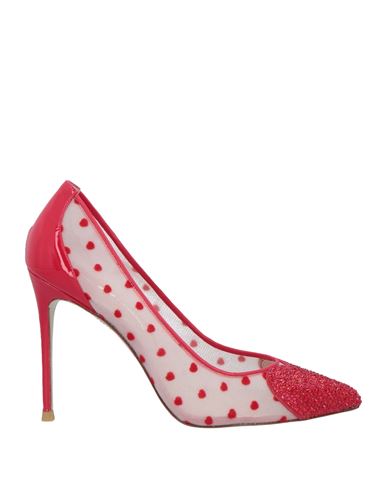 Sophia Webster Woman Pumps Red Size 7 Textile Fibers, Leather