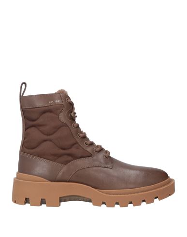 Coach Restored Citysole Lace Up Boot With Shearling And Recycled Polyester In Bison Brown