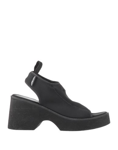 Courrèges Courreges Woman Sandals Black Size 8 Textile Fibers, Rubber