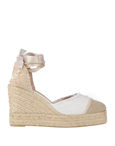 Castaã±er Castañer Woman Espadrilles Beige Size 7.5 Textile Fibers In Beige