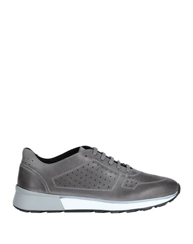 Soldini Man Sneakers Grey Size 8 Leather