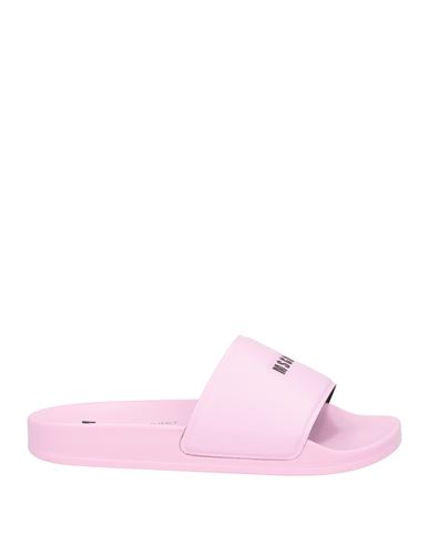 Msgm Woman Sandals Pink Size 9 Textile Fibers