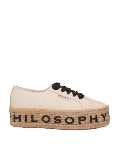 Superga X Philosophy Di Lorenzo Serafini Woman Espadrilles Sand Size 9.5 Leather