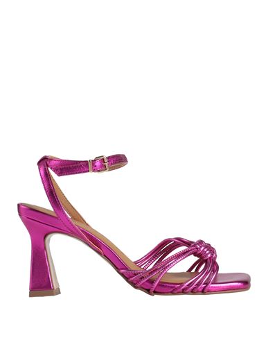 Pedro Miralles Woman Sandals Fuchsia Size 11 Leather In Pink