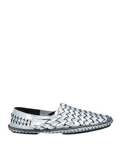 Saint Laurent Man Loafers Silver Size 9 Leather