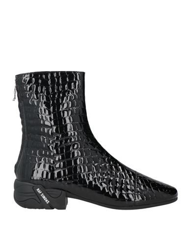 Raf Simons Solaris Mock-croc Ankle Boots In Black