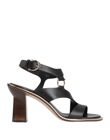 Ferragamo Woman Sandals Black Size 7.5 Calfskin