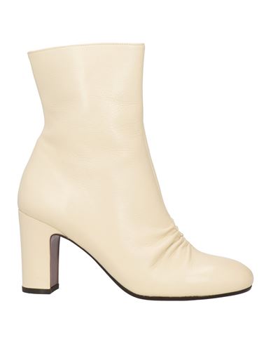 Shop Chie Mihara Woman Ankle Boots Ivory Size 6 Leather In White