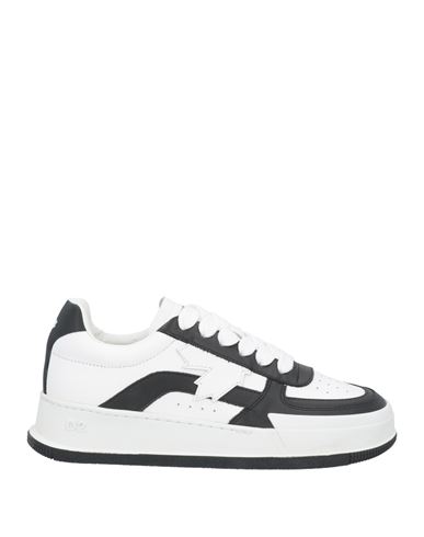 DSQUARED2 DSQUARED2 WOMAN SNEAKERS WHITE SIZE 6.5 CALFSKIN