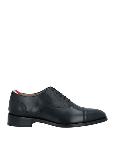 Shop Thom Browne Man Lace-up Shoes Black Size 9 Calfskin