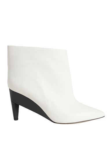 Isabel Marant Woman Ankle Boots White Size 10 Calfskin In White