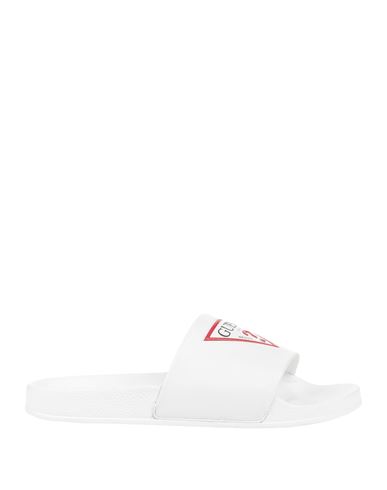 Guess Man Sandals White Size 10.5 Rubber