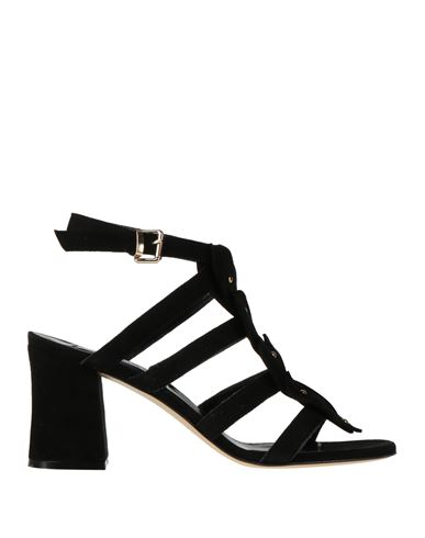 Giampaolo Viozzi Woman Sandals Black Size 11 Leather