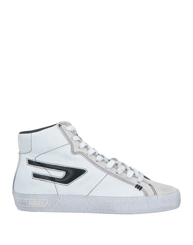 Diesel Woman Sneakers Beige Size 7.5 Cow Leather In Beige