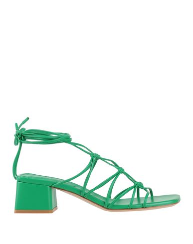 Gianvito Rossi Woman Sandals Green Size 6 Leather In Green