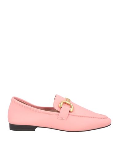 Shop Bibi Lou Woman Loafers Pink Size 8 Leather