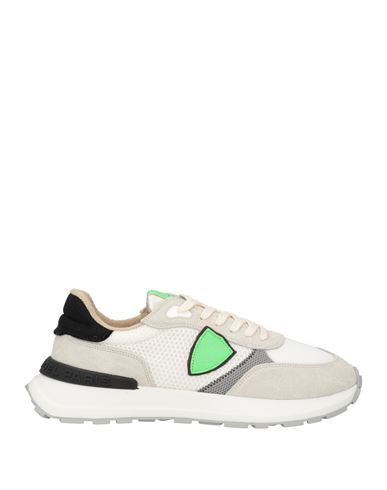 Philippe Model Man Sneakers White Size 7 Leather, Textile Fibers In White