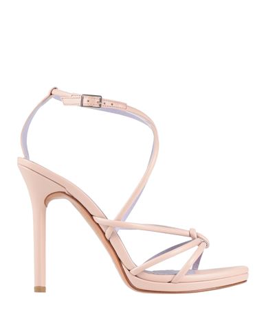 Albano Woman Sandals Blush Size 8 Textile Fibers In Pink
