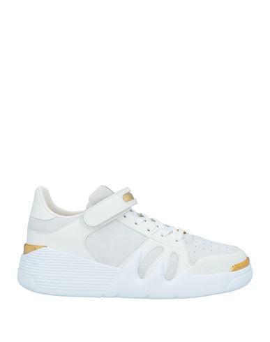 Giuseppe Zanotti Man Sneakers Ivory Size 10 Leather In White