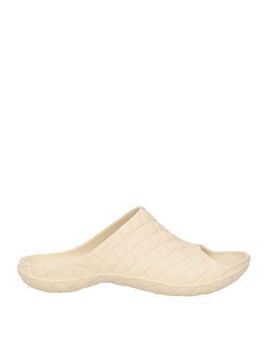 Bottega Veneta Man Sandals Ivory Size 11 Rubber In White