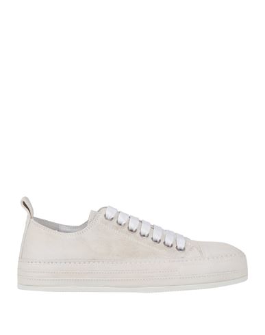 Ann Demeulemeester Woman Sneakers White Size 8 Leather