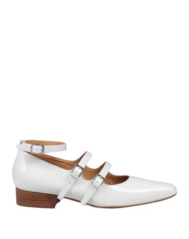 Maison Margiela Woman Ballet Flats White Size 9 Leather