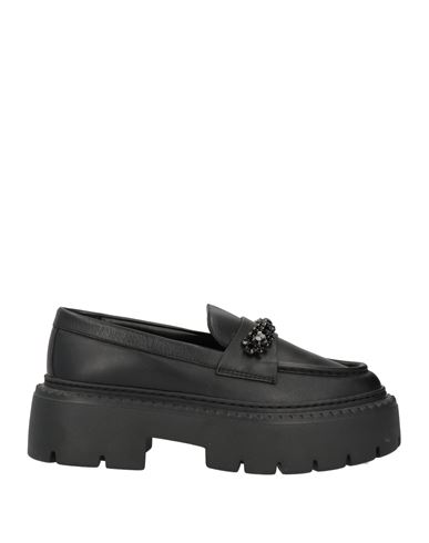 Jimmy Choo Woman Loafers Black Size 10 Calfskin