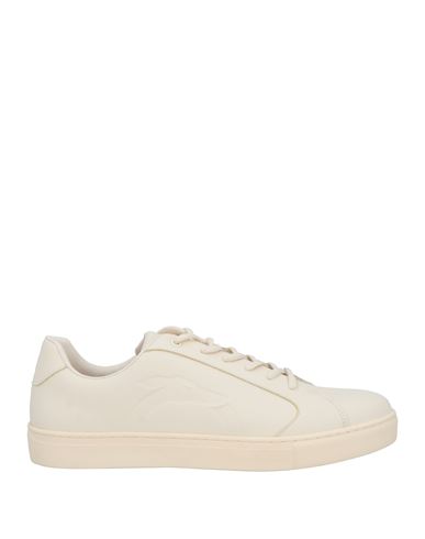 Trussardi Man Sneakers Ivory Size 13 Rubber In White