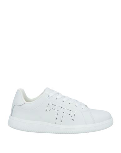Trussardi Woman Sneakers White Size 11 Textile Fibers