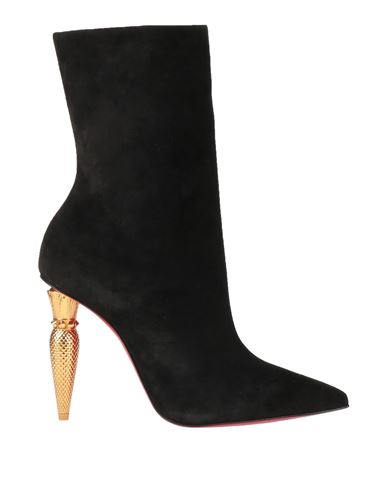 Christian Louboutin Woman Ankle Boots Black Size 10 Leather