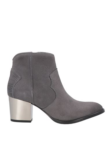 Zadig & Voltaire Woman Ankle Boots Grey Size 6 Leather