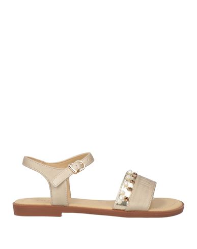 LIU •JO LIU •JO TODDLER GIRL SANDALS PLATINUM SIZE 10C TEXTILE FIBERS 