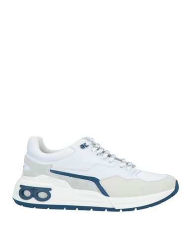 Ferragamo Man Sneakers White Size 11 Calfskin