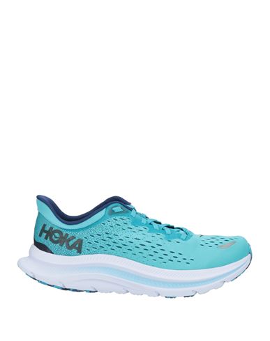 Shop Hoka One One Man Sneakers Turquoise Size 8.5 Textile Fibers In Blue