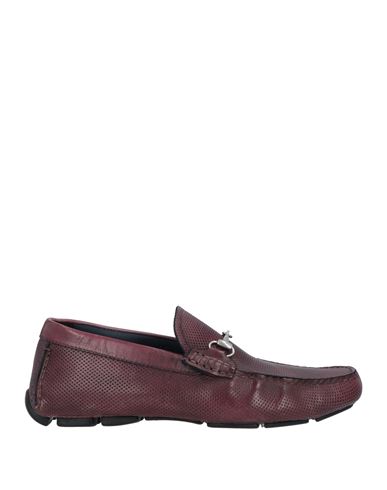 Alexander 1910 Man Loafers Burgundy Size 11 Leather In Red