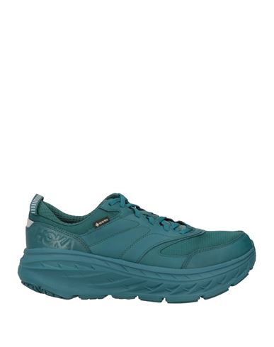 Hoka One One Woman Sneakers Deep Jade Size 10 Leather, Textile Fibers In Blue