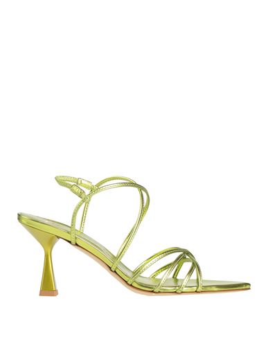 Giampaolo Viozzi Woman Sandals Light Green Size 11 Leather