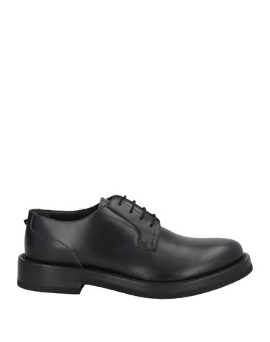 Shop Valentino Garavani Man Lace-up Shoes Black Size 9 Leather