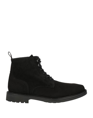 Barbati Man Ankle Boots Black Size 7 Leather, Textile Fibers