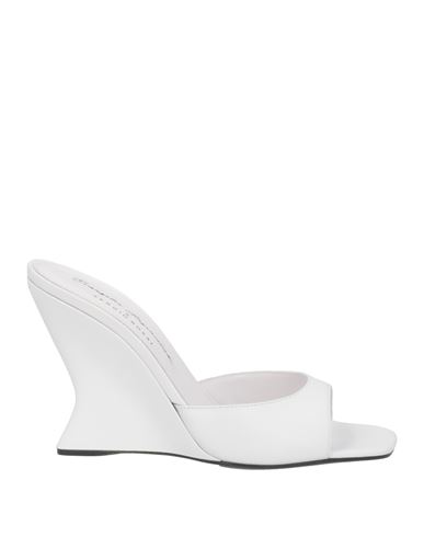 Evangelie Smyrniotaki X Sergio Rossi Woman Sandals White Size 11 Leather