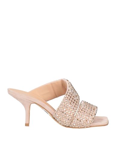 Eddy Daniele Woman Sandals Blush Size 7 Textile Fibers, Swarovski Crystal In Pink